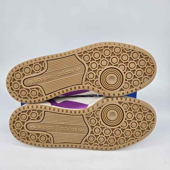 New Adidas Forum Low CL 'White Purple Burst' Women's Shoes Size 8.5 - Picture 7 of 8